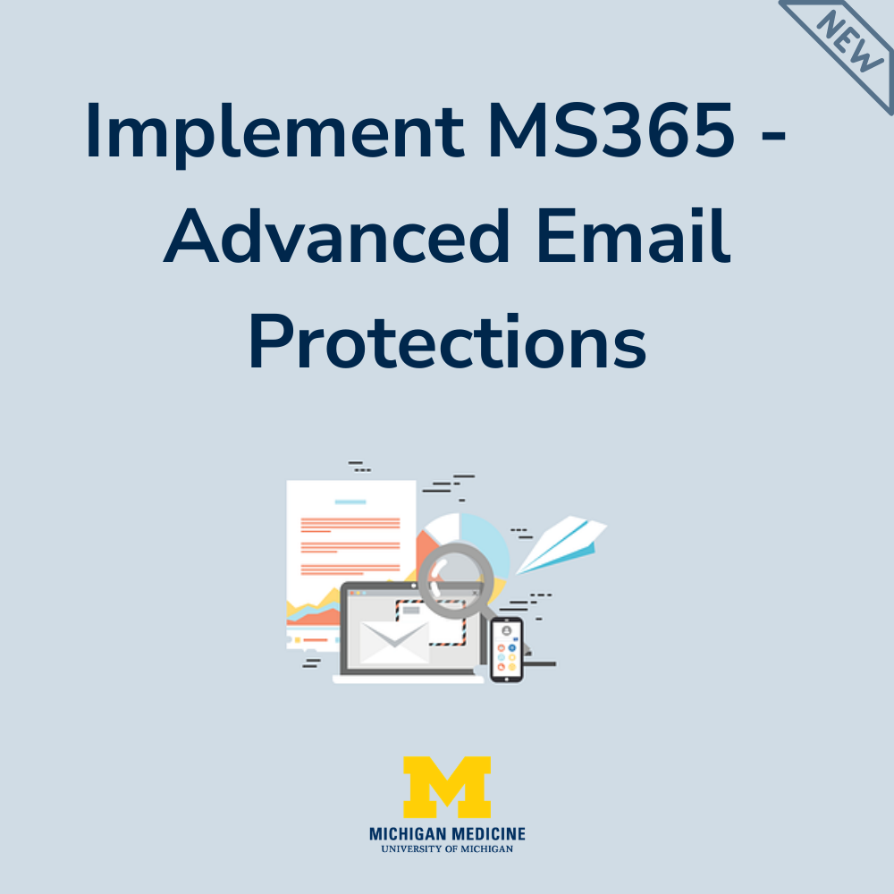 Implement MS365 - Advanced Email Protections Tile image and link